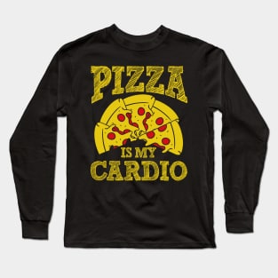 Pizza is my Cardio Long Sleeve T-Shirt